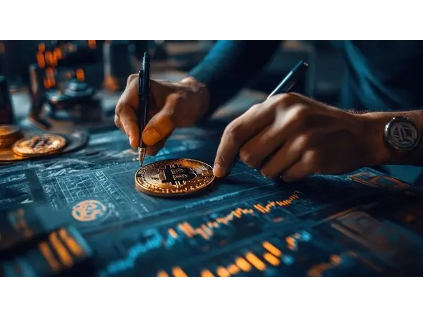 A diverse group of people learning about cryptocurrency